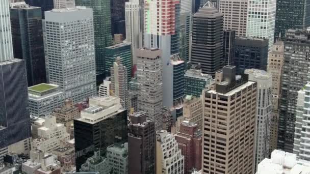 Aerial Midtown Манхеттен Нью Йорк — стокове відео