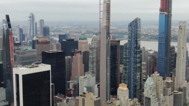 Aerial Midtown Манхеттен Нью Йорк — стокове відео