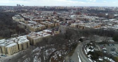 Inwood New York şehrinin yukarıdan görünüşü