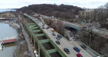 Inwood New York şehrinin yukarıdan görünüşü