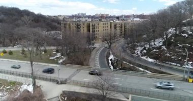 Inwood New York şehrinin yukarıdan görünüşü