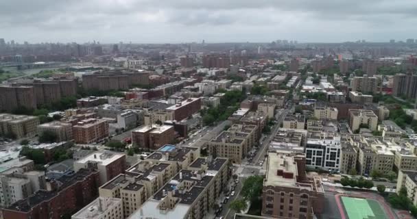 Luftdrohne South Bronx — Stockvideo