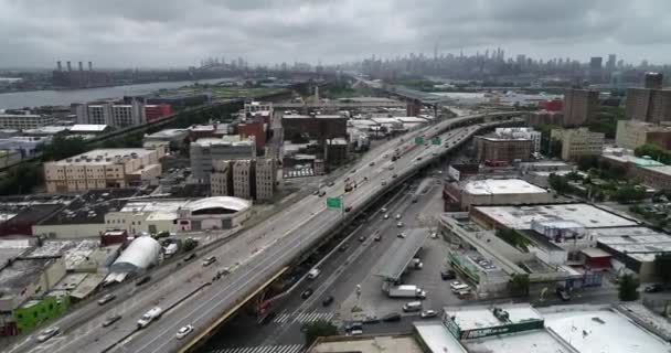 Drone Aéreo Sul Bronx — Vídeo de Stock