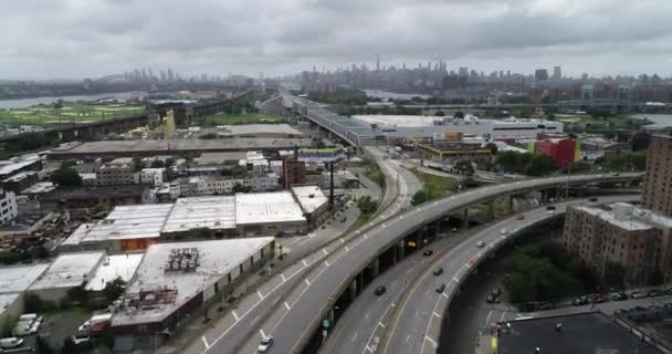 Södra Bronx Flygdrönare — Stockvideo