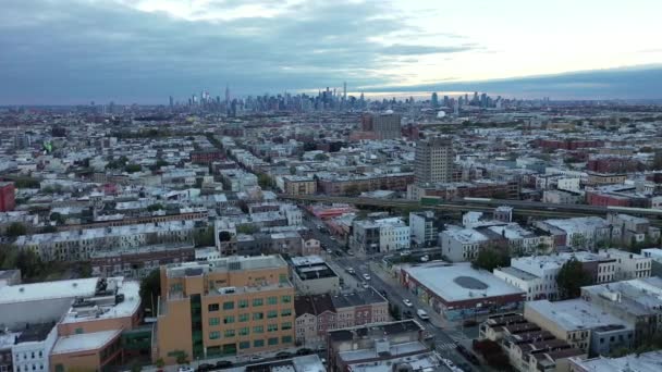 Luftdrohne South Bronx — Stockvideo