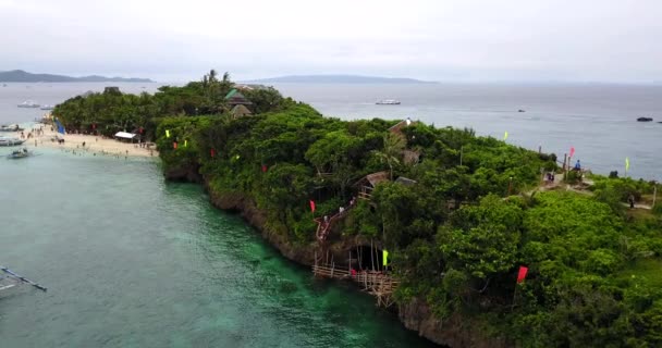 フィリピンのボラカイ島の空中 — ストック動画