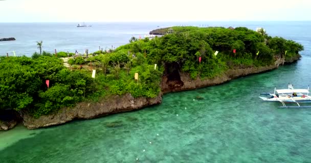 Aerial Boracay Island Φιλιππίνες — Αρχείο Βίντεο