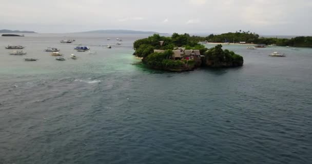 Aérea Boracay Island Filipinas — Vídeos de Stock