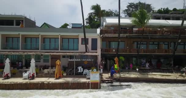 Praia Branca Boracay Simboliza Paraíso Com Sua Areia Branca Águas — Vídeo de Stock