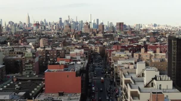 Drone Aéreo Del Centro Brooklyn — Vídeos de Stock