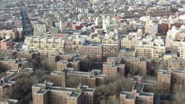 布鲁克林市中心空中无人机 — 图库视频影像