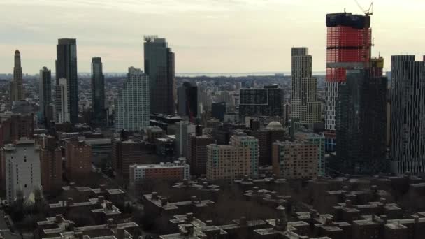 Downtown Brooklyn Aerial Drone — Stock video