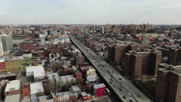 Drone Aéreo Del Centro Brooklyn — Vídeos de Stock