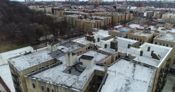 Vue Aérienne Ville Inwood Nyc Vue Haut Vers Bas — Video