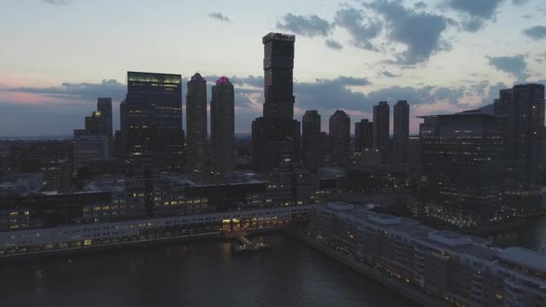 Jersey City New Jersey Hava Görüntüleri — Stok video