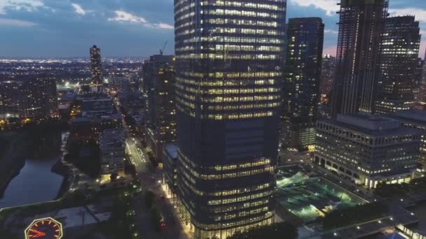 Luchtfoto Van Jersey City New Jersey — Stockvideo