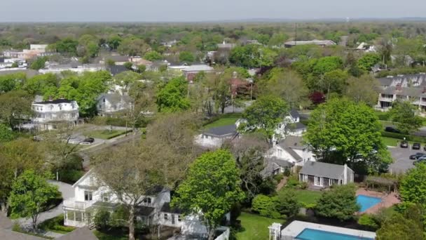 Hamptons Aerial Large Homes — 图库视频影像