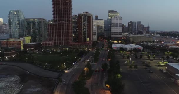 Jersey City Downtown Night — стокове відео