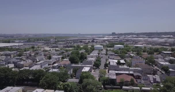 Jersey City New Jersey Deki Bir Kilisenin Üst Geçidi Temmuz — Stok video