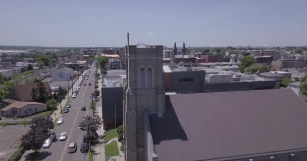 Церковь Нью Джерси Подлежит Сносу — стоковое видео