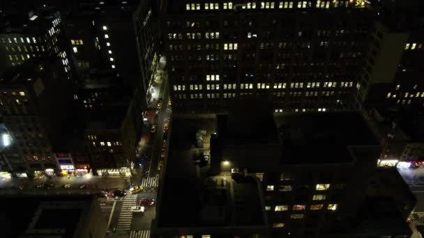 Downtown Nyc Tijd Verval — Stockvideo