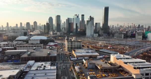 Aérea Long Island City Nueva York — Vídeos de Stock