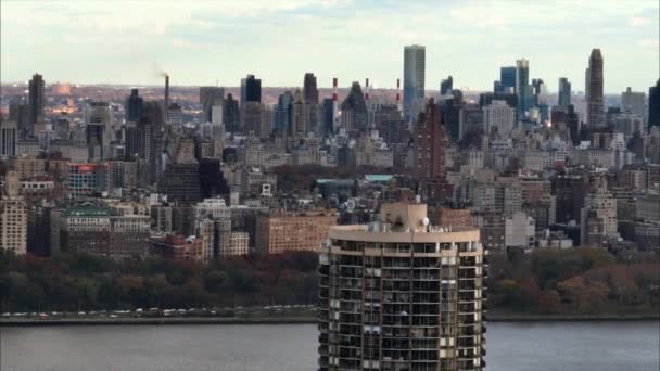 Nieuwe Trui Luchtfoto Hudson River — Stockvideo