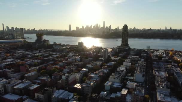 Greenpoint Brooklyn Aerial 2021 — 图库视频影像