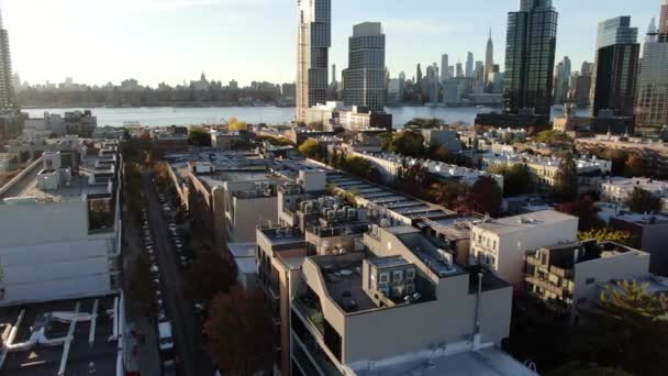 New Yorker Upper East Side Antenne — Stockvideo