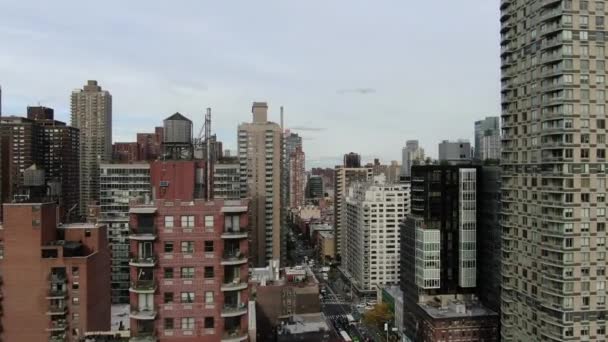 Nyc Upper East Side Antenn — Stockvideo