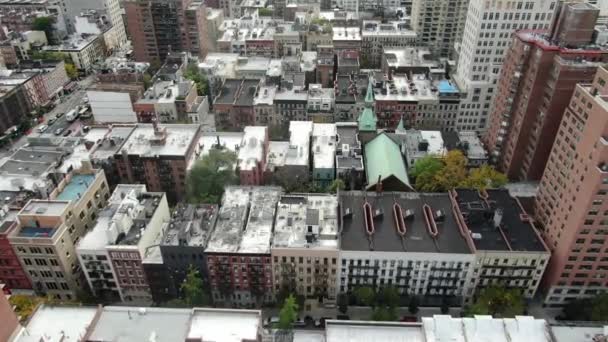 Nyc Upper East Side Aerial — Stok Video