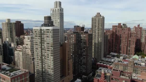 Nyc Upper East Side Aerial — Vídeo de stock
