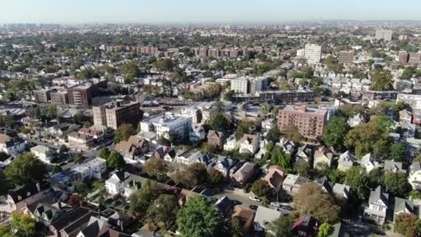 Luchtfoto Van Flatbush Brooklyn — Stockvideo