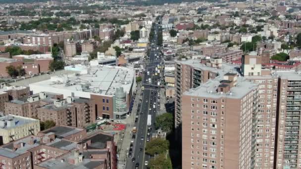 Luchtfoto Van Flatbush Brooklyn — Stockvideo