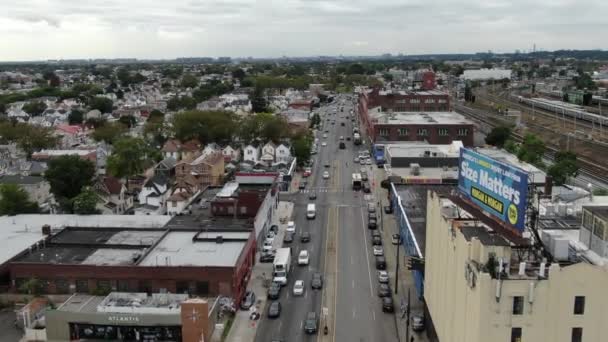 Jamaica Queens Luchtvaart Drone — Stockvideo