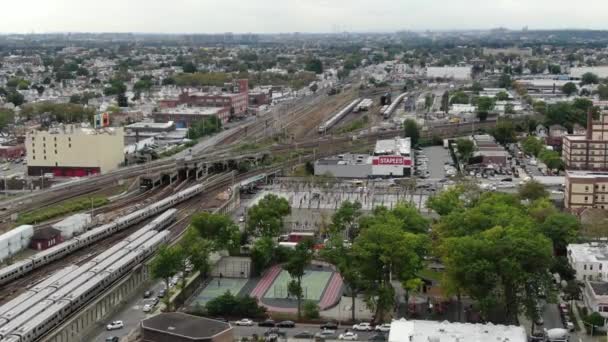 Jamaica Queens Luchtvaart Drone — Stockvideo