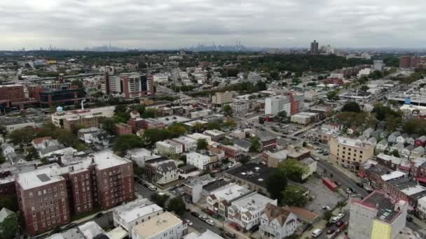 Jamaica Queens Luchtvaart Drone — Stockvideo