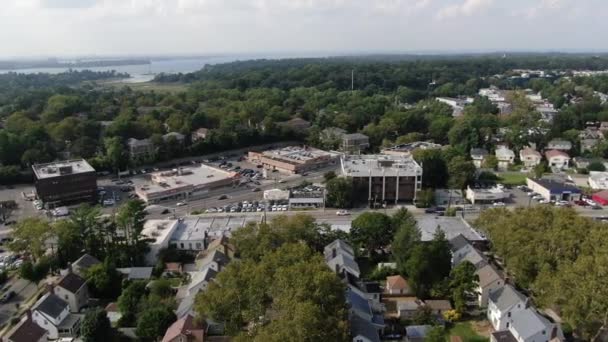 Williamsburg Brooklyn Luchtdrone — Stockvideo