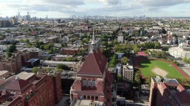 Williamsburg Brooklyn Aerial Drone — Video Stock