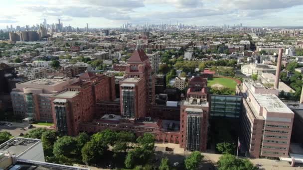 Williamsburg Brooklyn Aerial Drone — Vídeo de stock