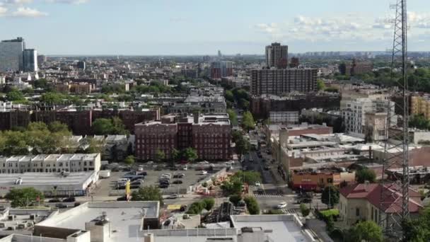Williamsburg Brooklyn Aerial Drone — Vídeos de Stock