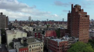 Aerial of the Lower East Side, New York City