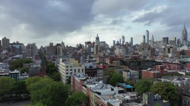 Aerial Lower East Side New York City — Wideo stockowe