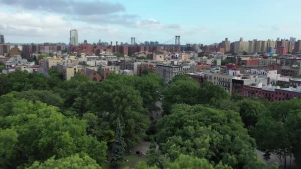 Aerial Lower East Side New York City — Vídeo de stock