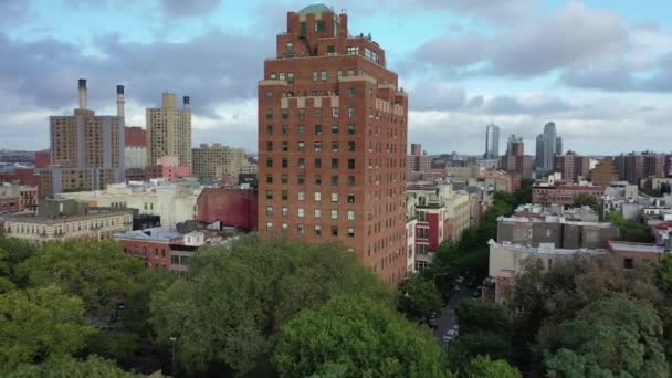 Aerial Lower East Side New York City — Stok video