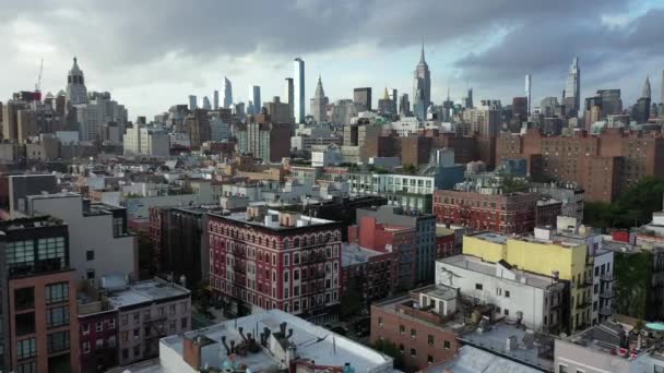 Aerial Lower East Side New York City — Stock Video