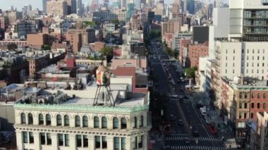 Aerial of the Lower East Side, New York City