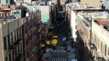 Aerial of the Lower East Side, New York City