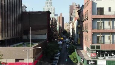 Aerial of the Lower East Side, New York City