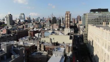 Aerial of the Lower East Side, New York City